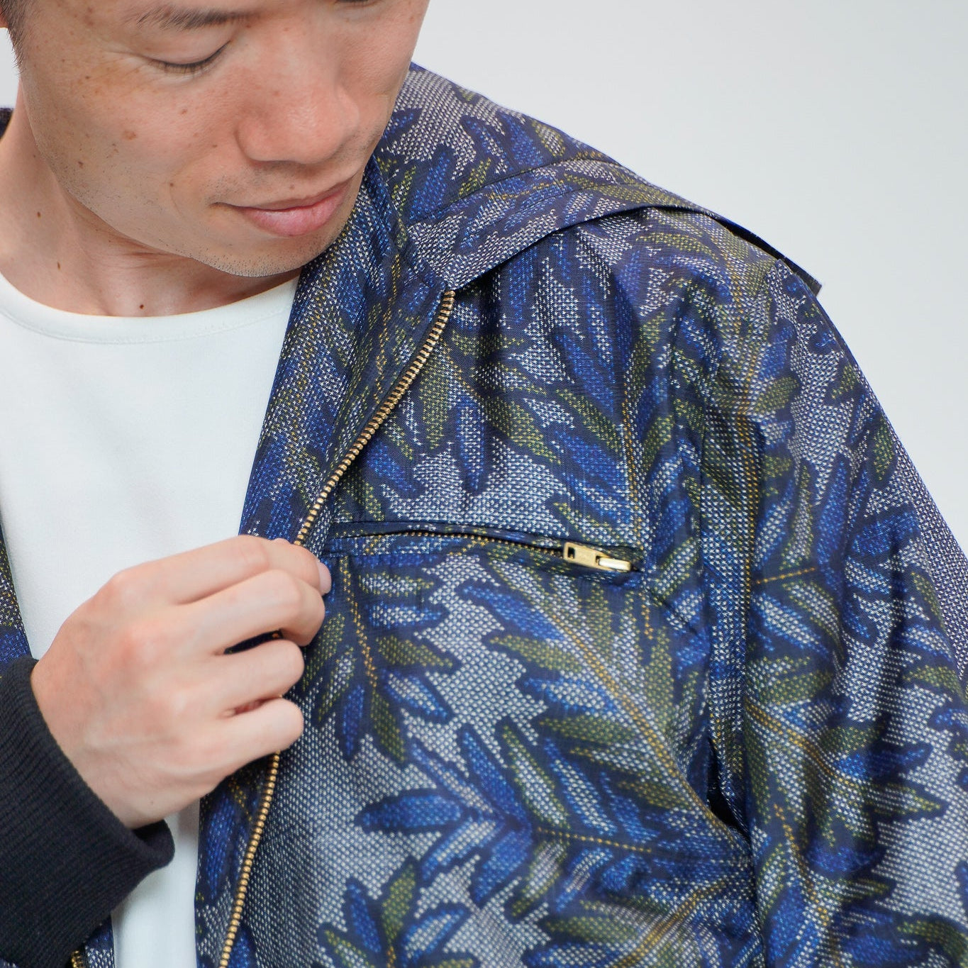 Premium On-hand: Blue Loose Fit Oshima Men's Bomber Jacket | LBJ7567M | Large