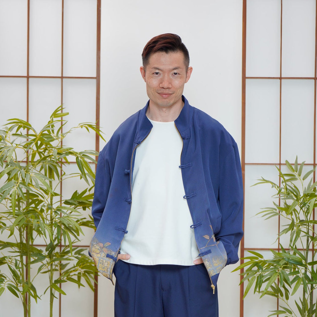 Premium On-hand: Blue Chinese Knot Jacket | CKJ8003 | XL (Men)