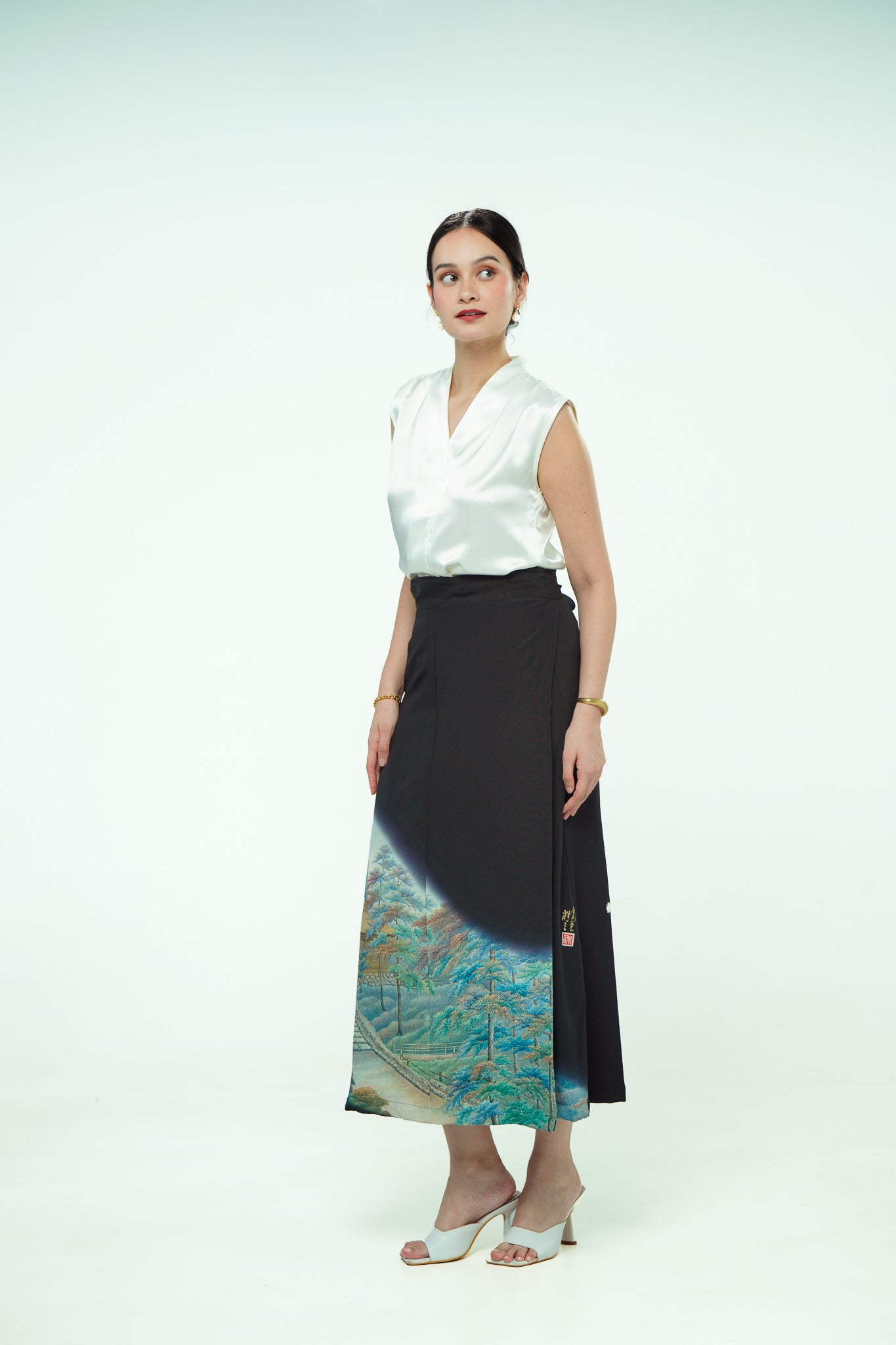 Premium On-hand: Black Wrap Skirt | 2T | WS7254