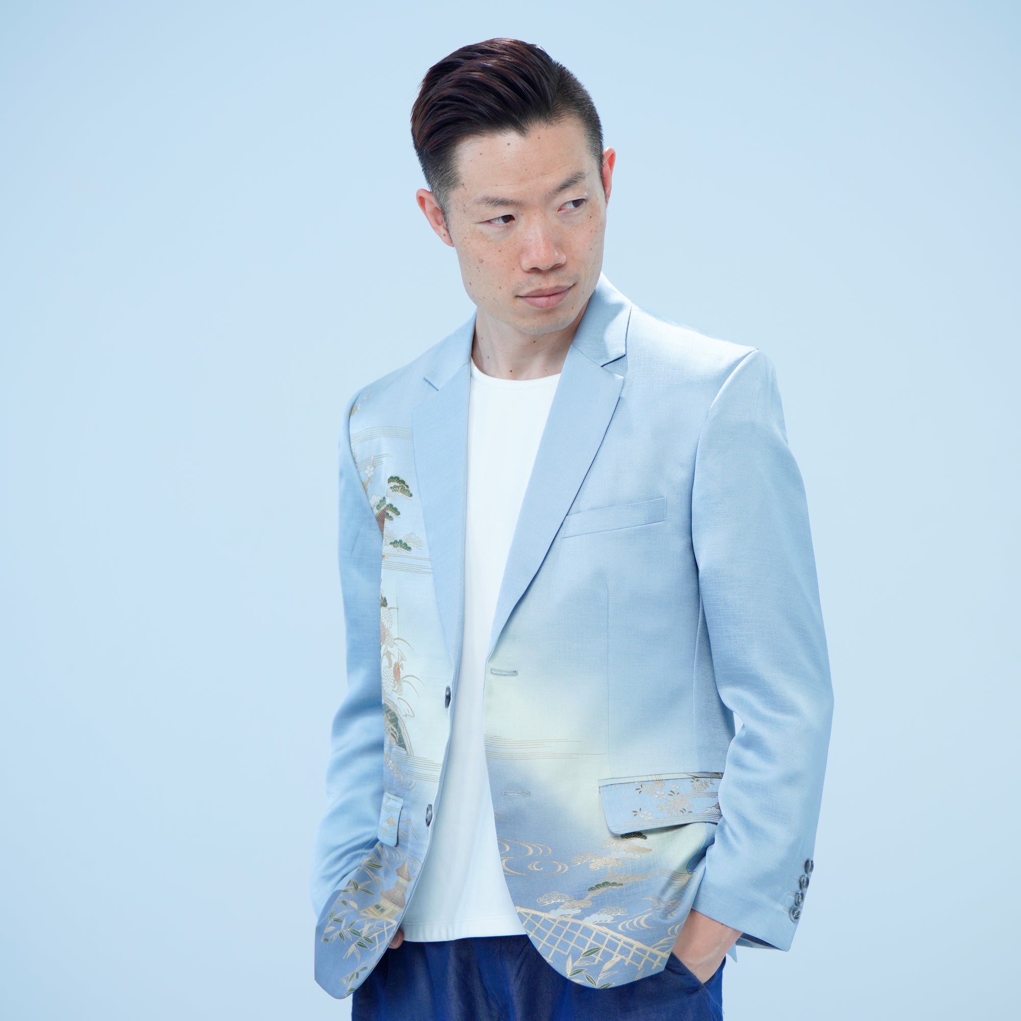 On-hand: Light Blue Men's suit | Large