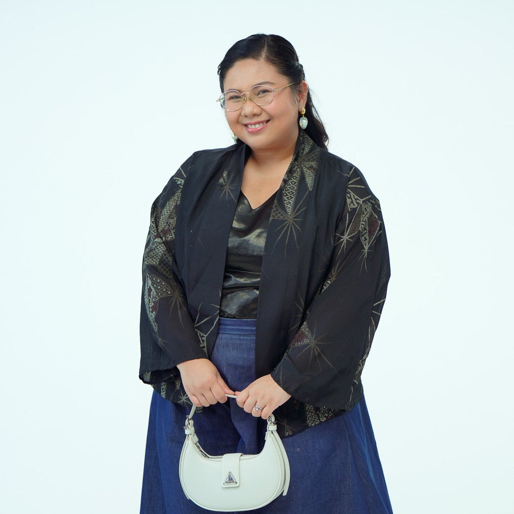 Premium On-hand item: Black See through Blazer | 2P | B6530