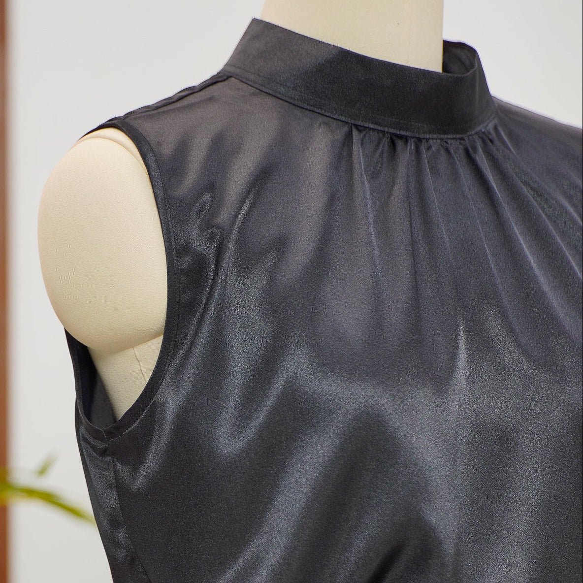 On-hand item: Black Silk Cotton Turtleneck top