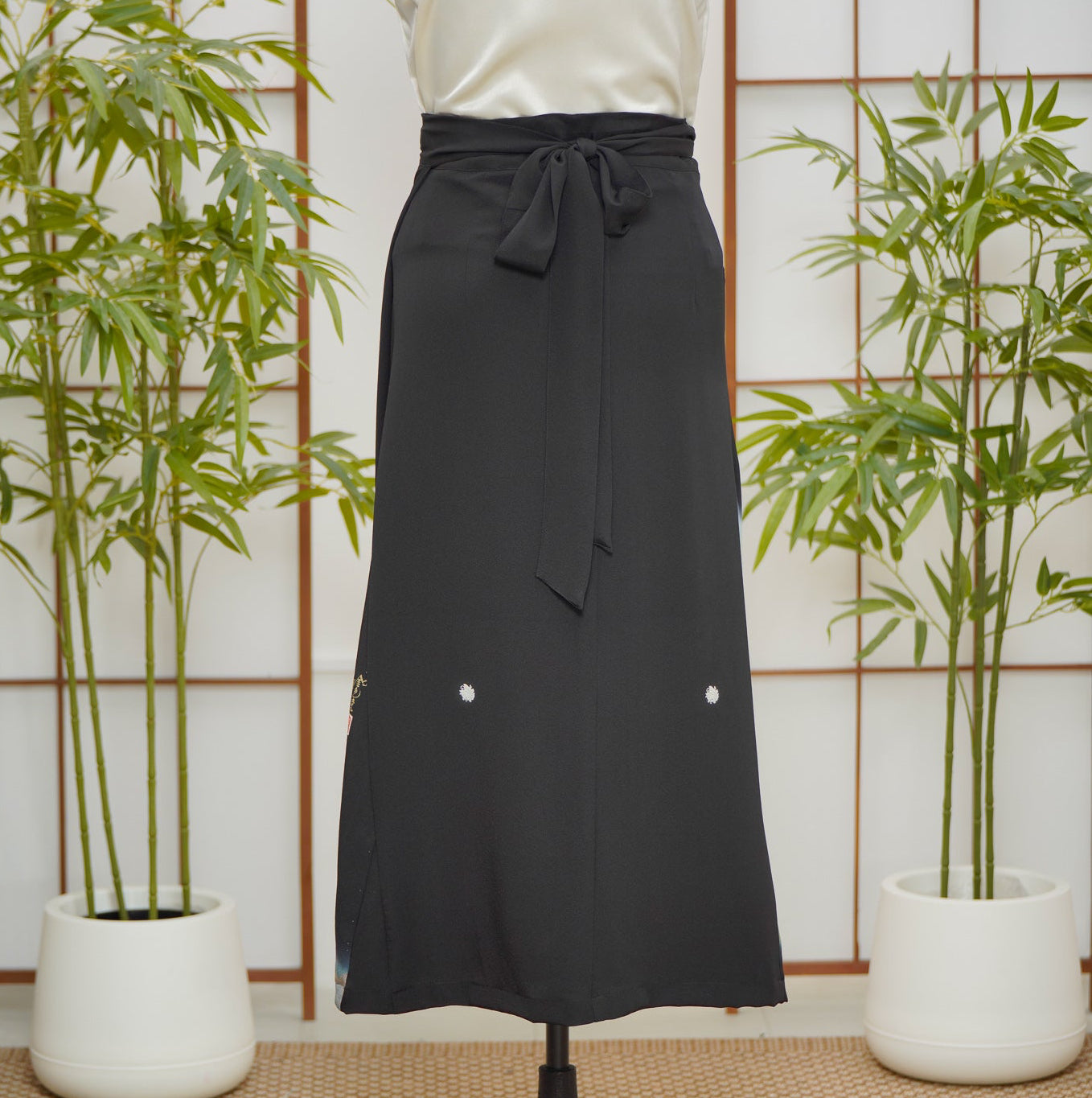 Premium On-hand: Black Wrap Skirt | 2T | WS7254