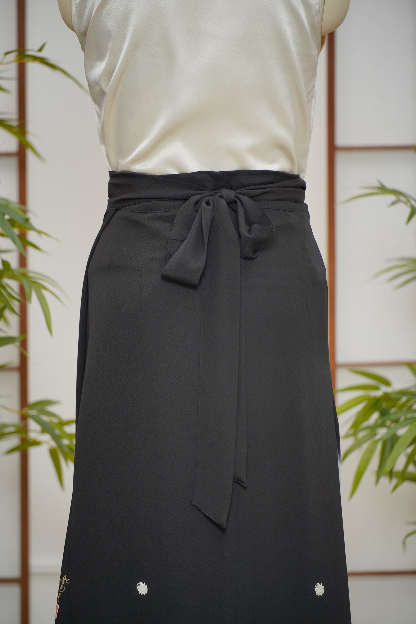Premium On-hand: Black Wrap Skirt | 2T | WS7254