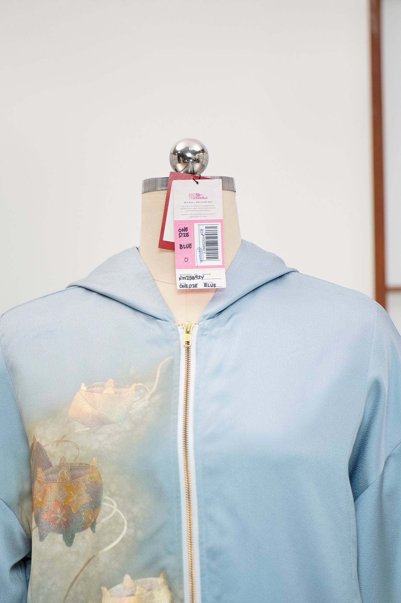 Premium On-hand: Blue Hoodie With Zipper | HWZ5892Y