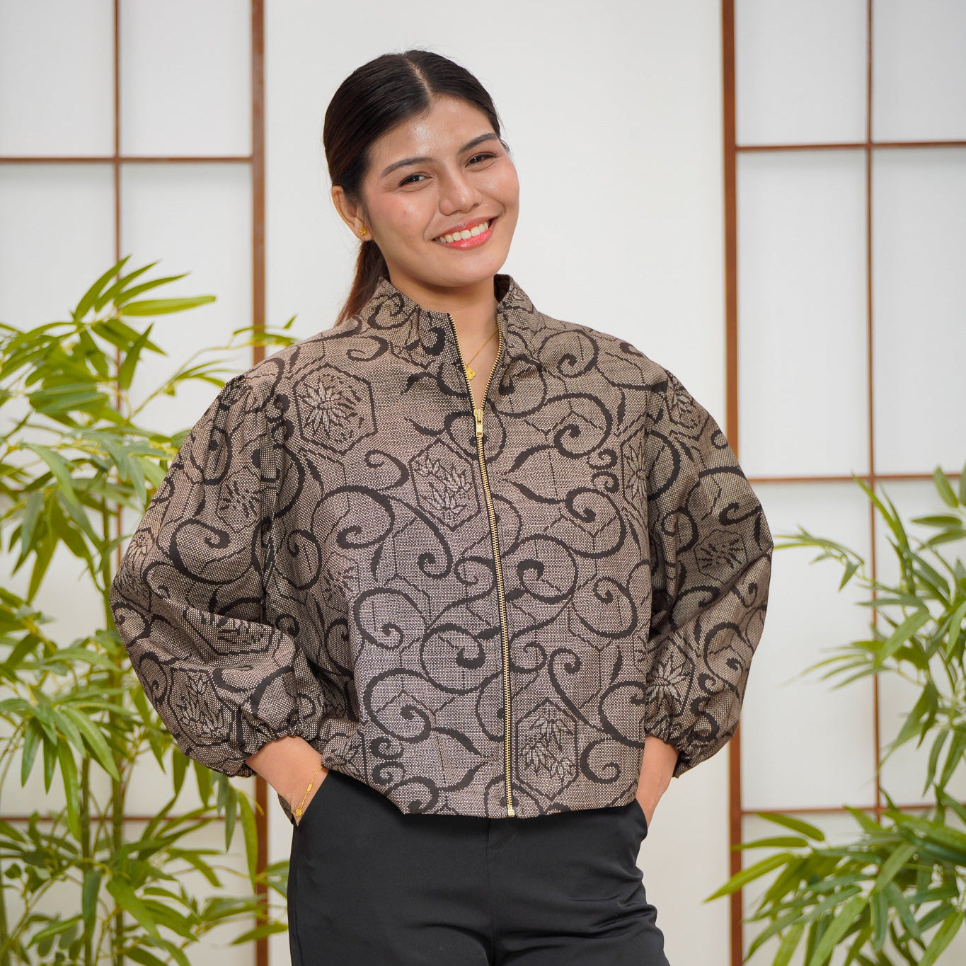 On-hand item: Gray Puff Jacket | XLB | PJ7583M