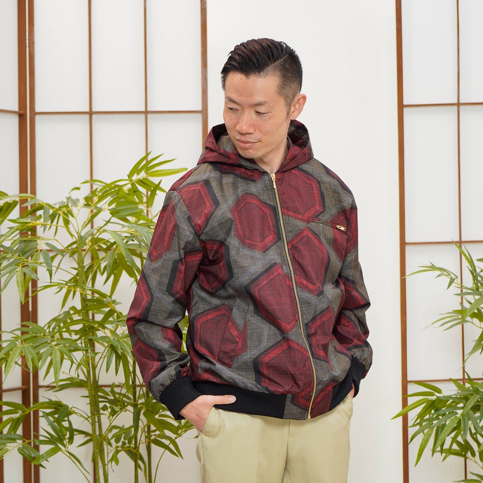 Premium On-hand: Red Loose Fit Oshima Men's Bomber Jacket | LBJ8054 | L -mtss