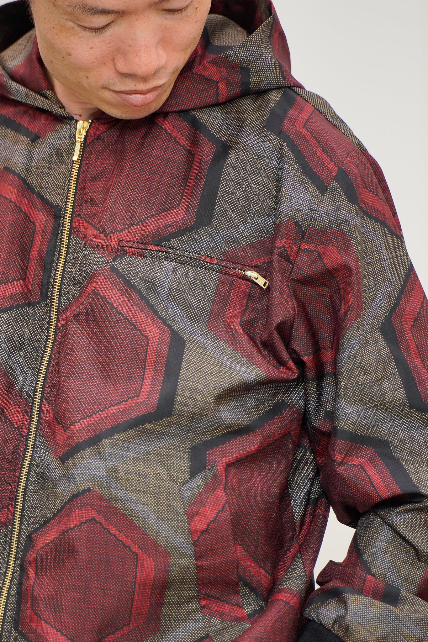 Premium On-hand: Red Loose Fit Oshima Men's Bomber Jacket | LBJ8054 | L -mtss