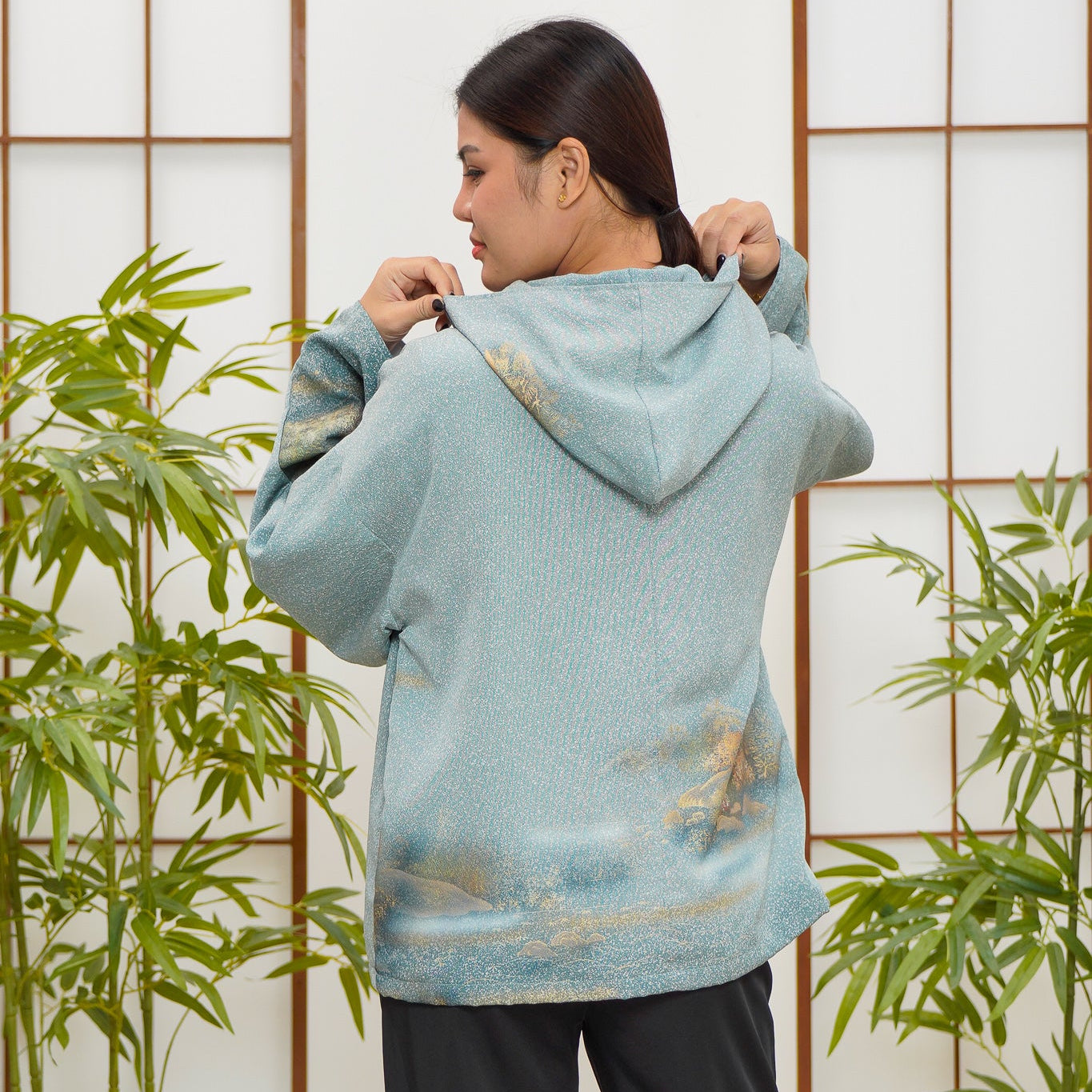 Premium On-hand: Blue Hoodie With Zipper | HWZ7818