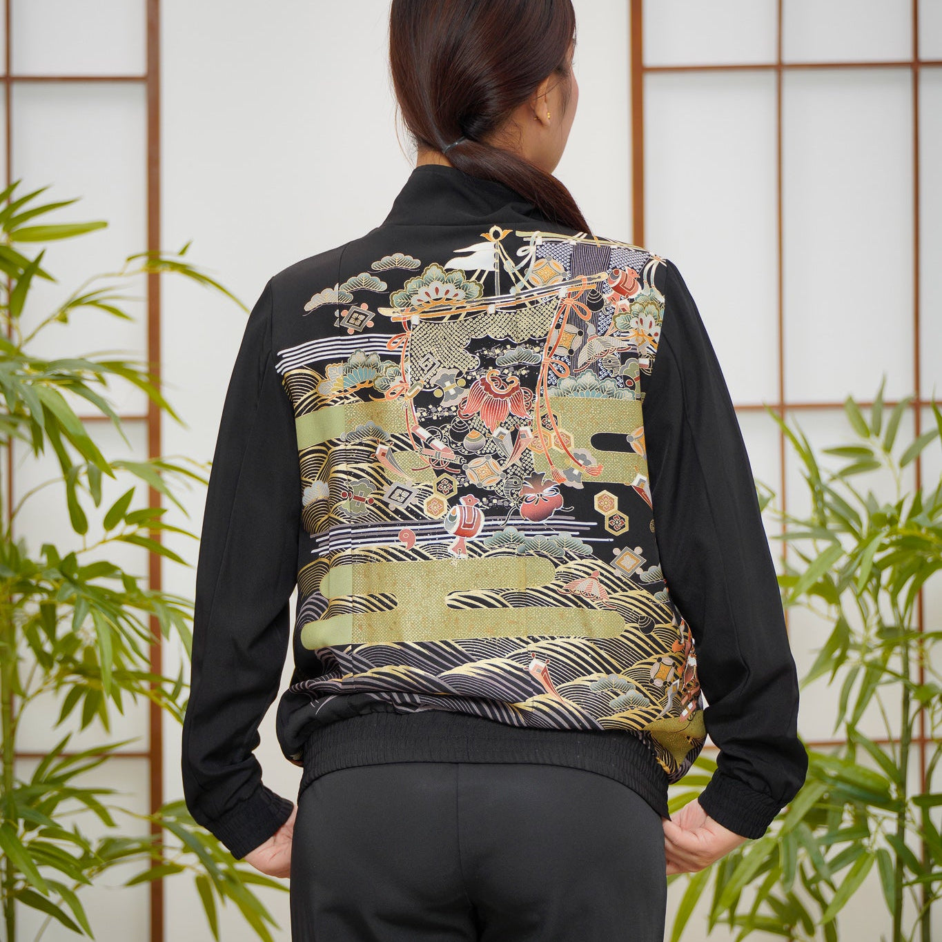 On-hand: Black Chinese Knot Jacket | MA | CKJ7884M (SO M)