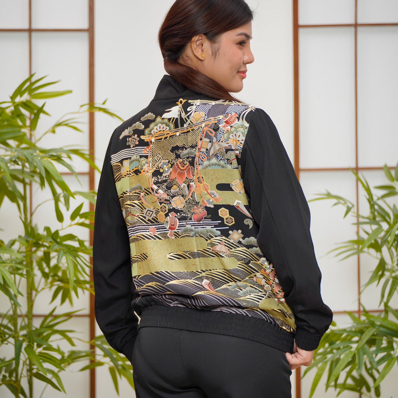 On-hand: Black Chinese Knot Jacket | MA | CKJ7884M (SO M)