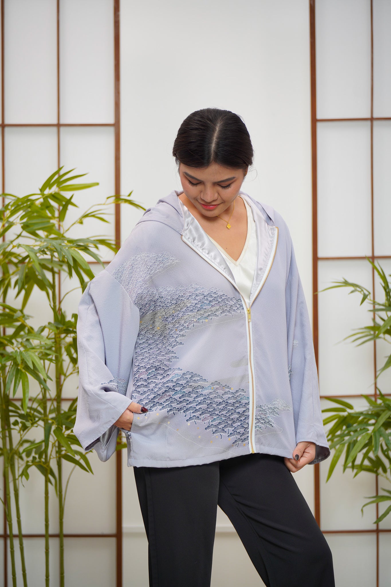 WC 32 campaign: Lavender Hoodie With Zipper | HWZ7944Y