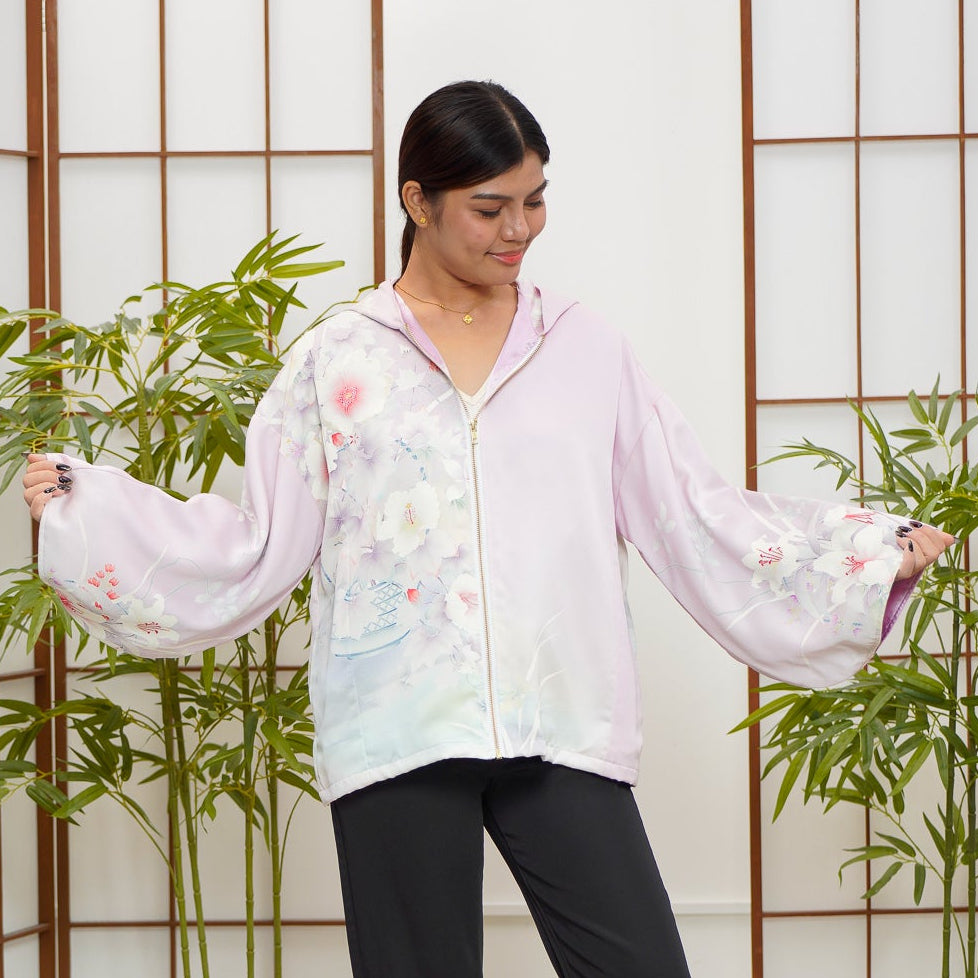 WC32 campaign: Lavender Hoodie With Zipper | HWZ7950Y
