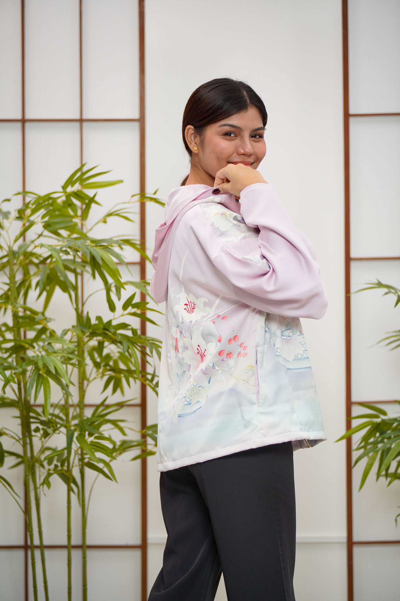WC32 campaign: Lavender Hoodie With Zipper | HWZ7950Y