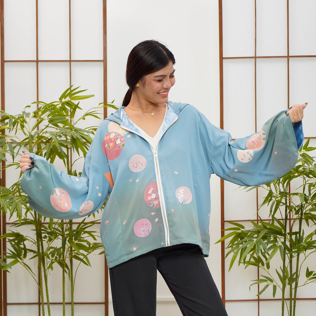 WC 32 campaign: Blue Hoodie With Zipper | HWZ8015Y