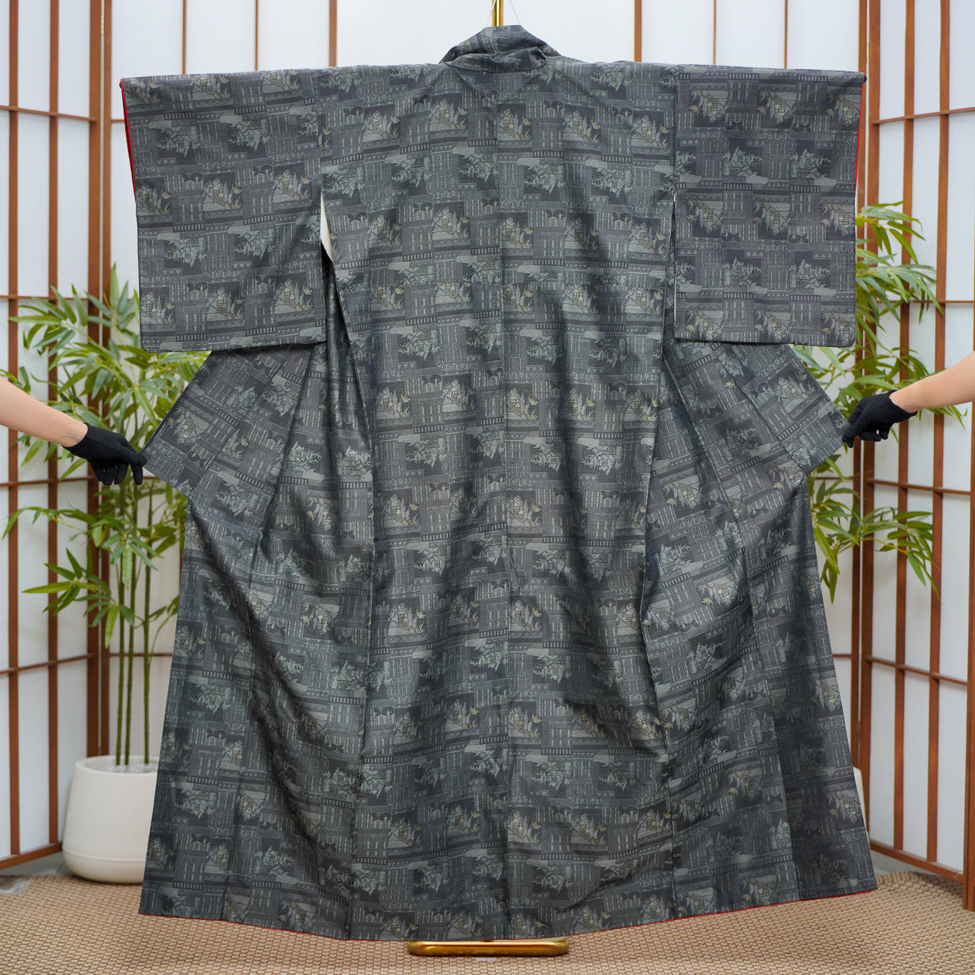 Premium Oshima Fabric: 0625_45 | The Woven Citadel - with castle!