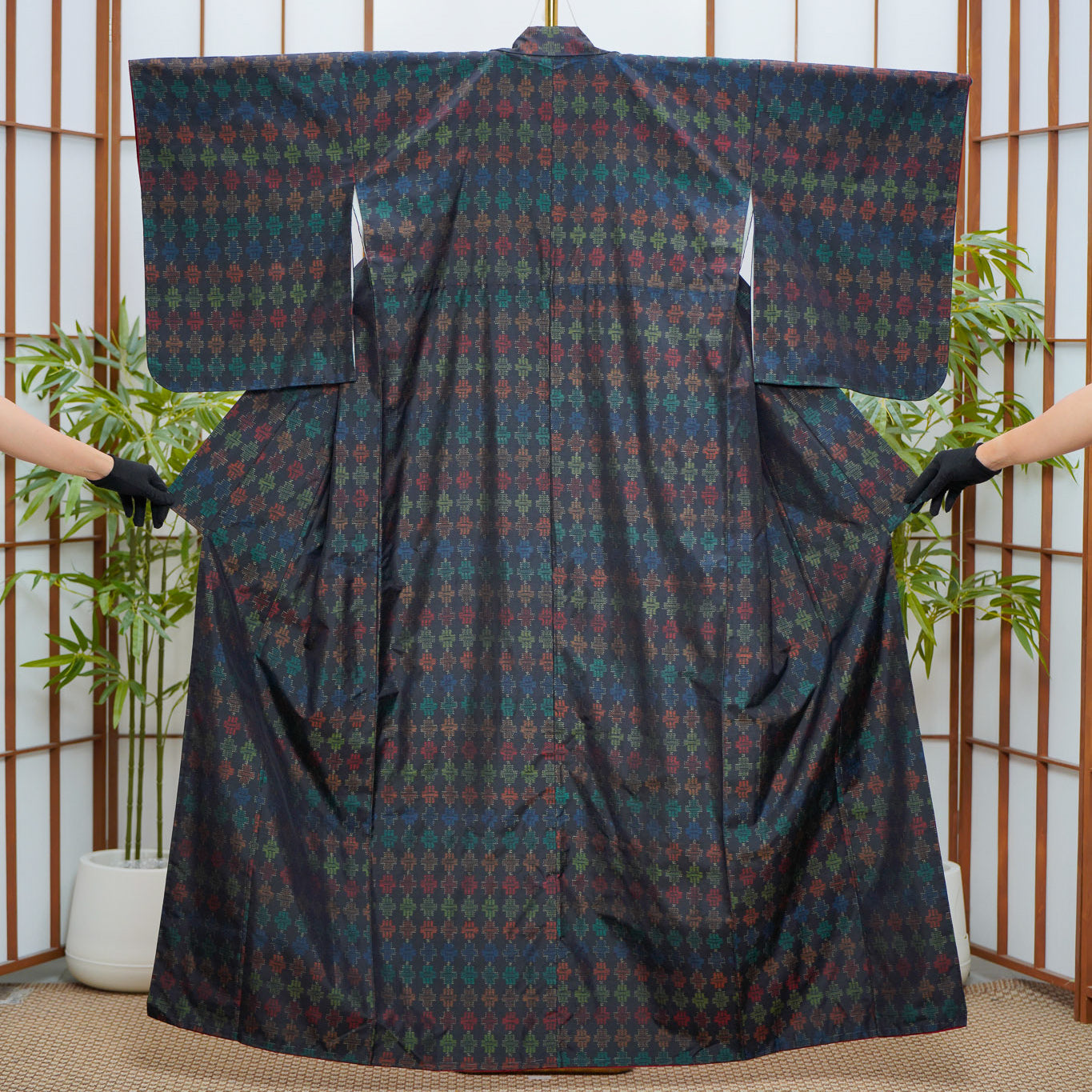 Premium Oshima Fabric: 0625_46 | Jewel-Toned Night