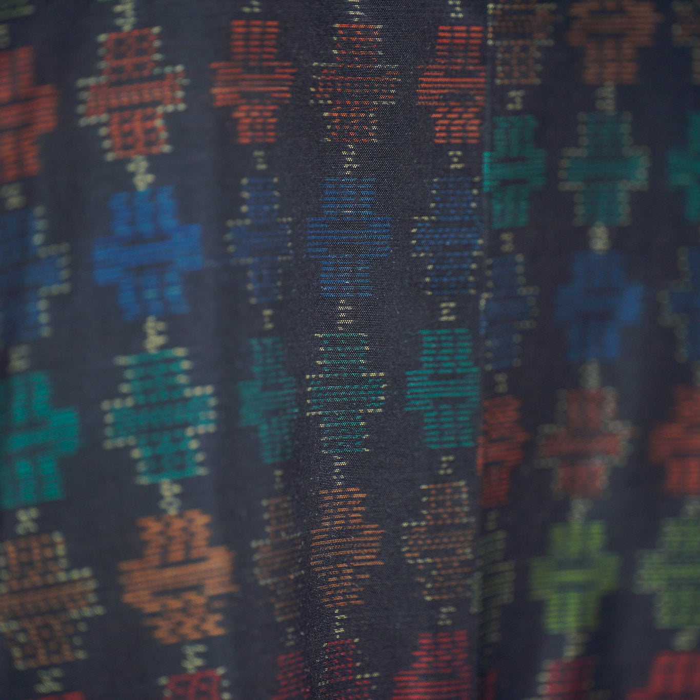 Premium Oshima Fabric: 0625_46 | Jewel-Toned Night