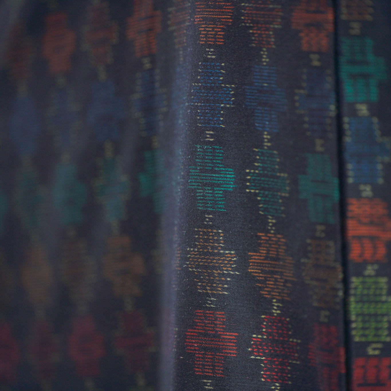 Premium Oshima Fabric: 0625_46 | Jewel-Toned Night