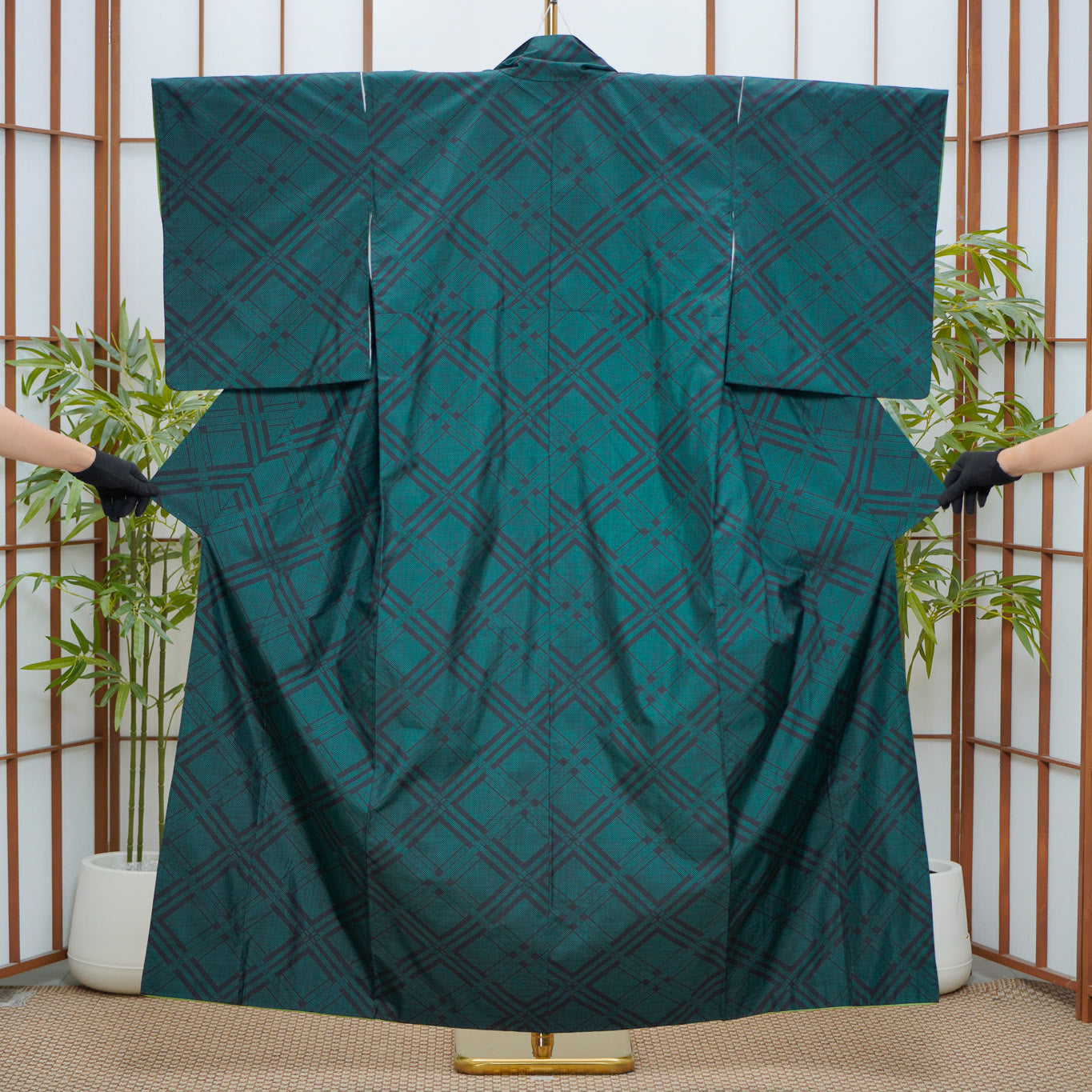 Premium Oshima Fabric: 0625_49 | Emerald Plaid