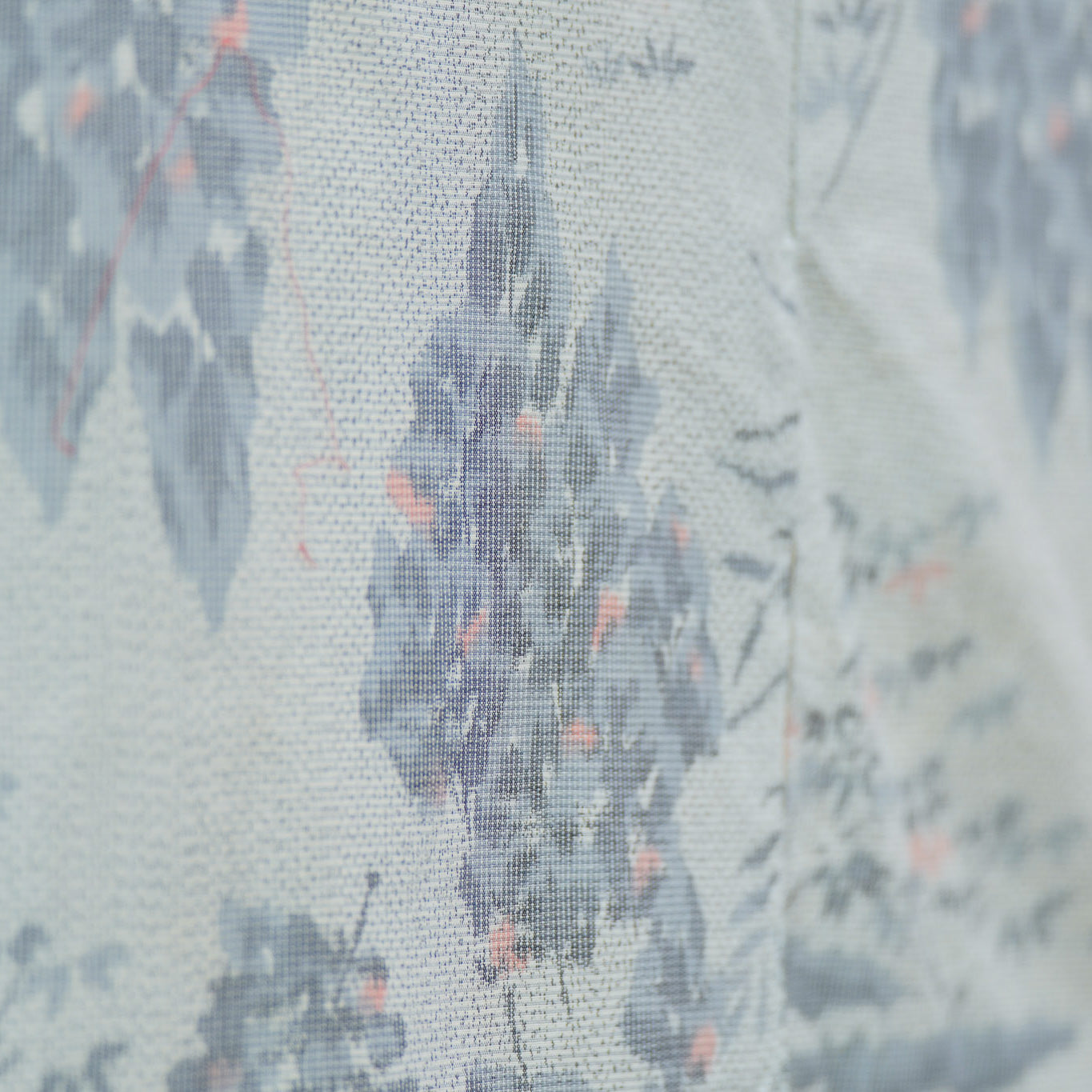 Premium Oshima Fabric: 0625_52 | Forested Slopes - white oshima