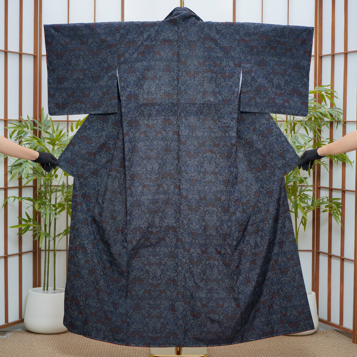 Premium Oshima Fabric: 0625_53 | Sapphire Bloom