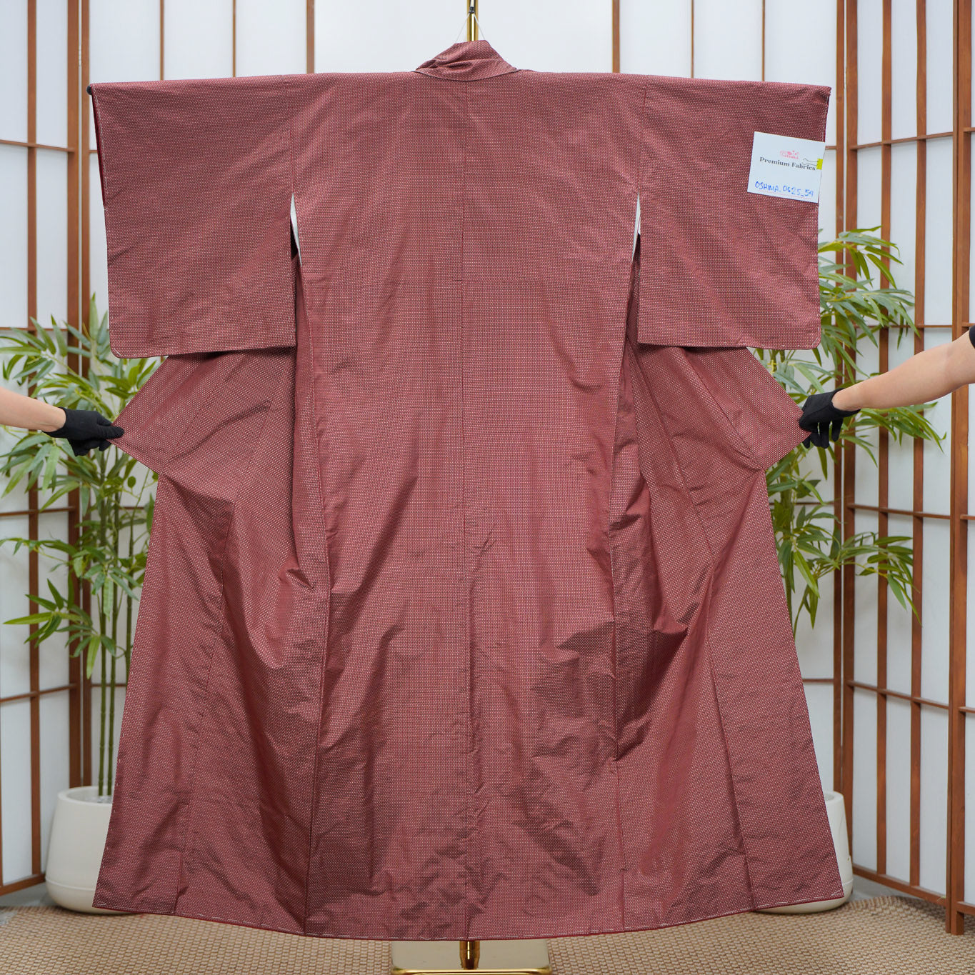 [Certificate] Premium Oshima Fabric: 0625_54 | Rich Roseate