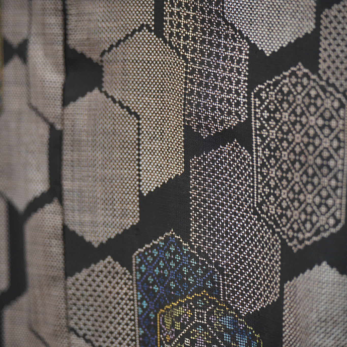 [Certificate] Premium Oshima Fabric: 0625_55 | Structured Stone - dorozome (mud dyed)