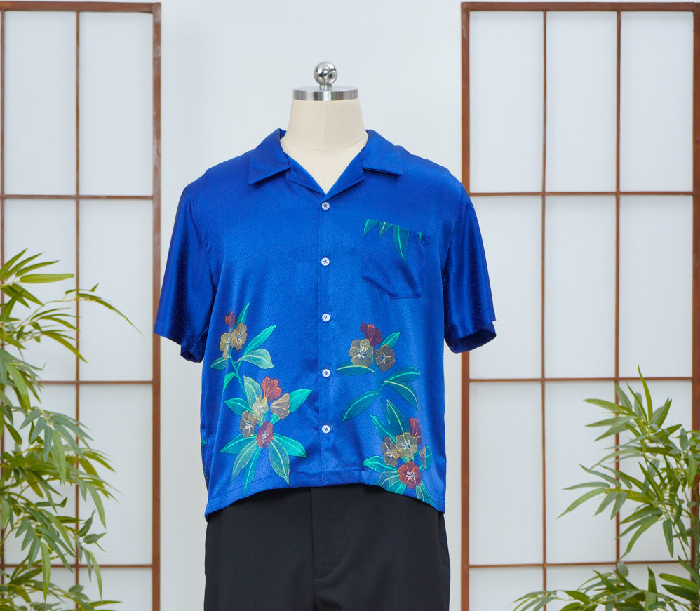 GGSB: On-hand Aloha Shirt | AS7989M L BLUE