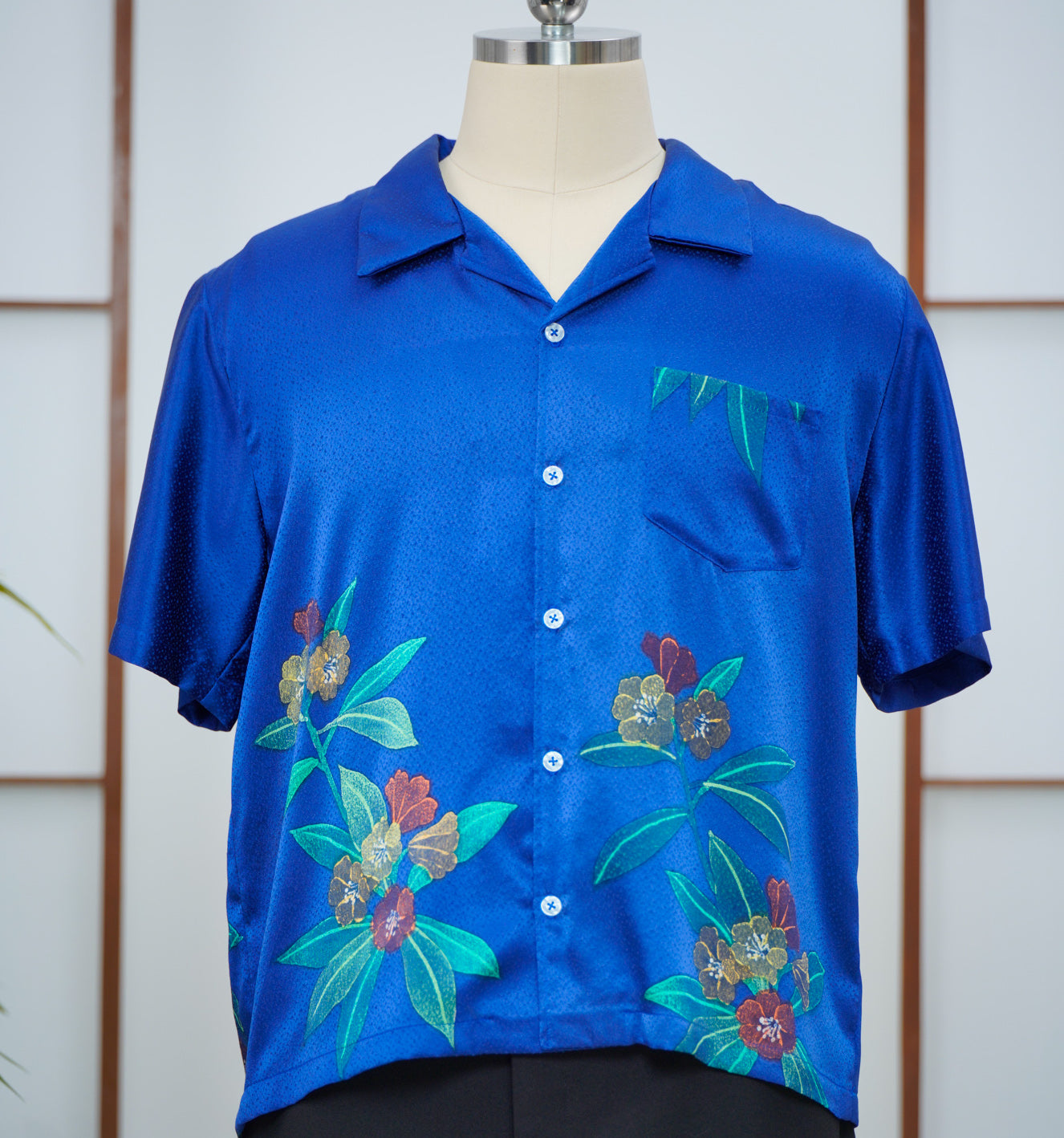 GGSB: On-hand Aloha Shirt | AS7989M L BLUE
