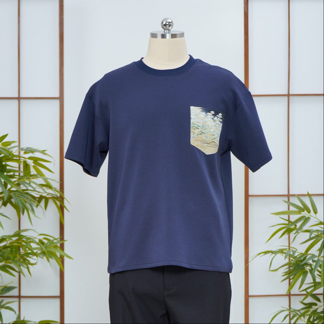 GGSB: On-hand: Navy Men’s patchwork shirt | M | TS7505A