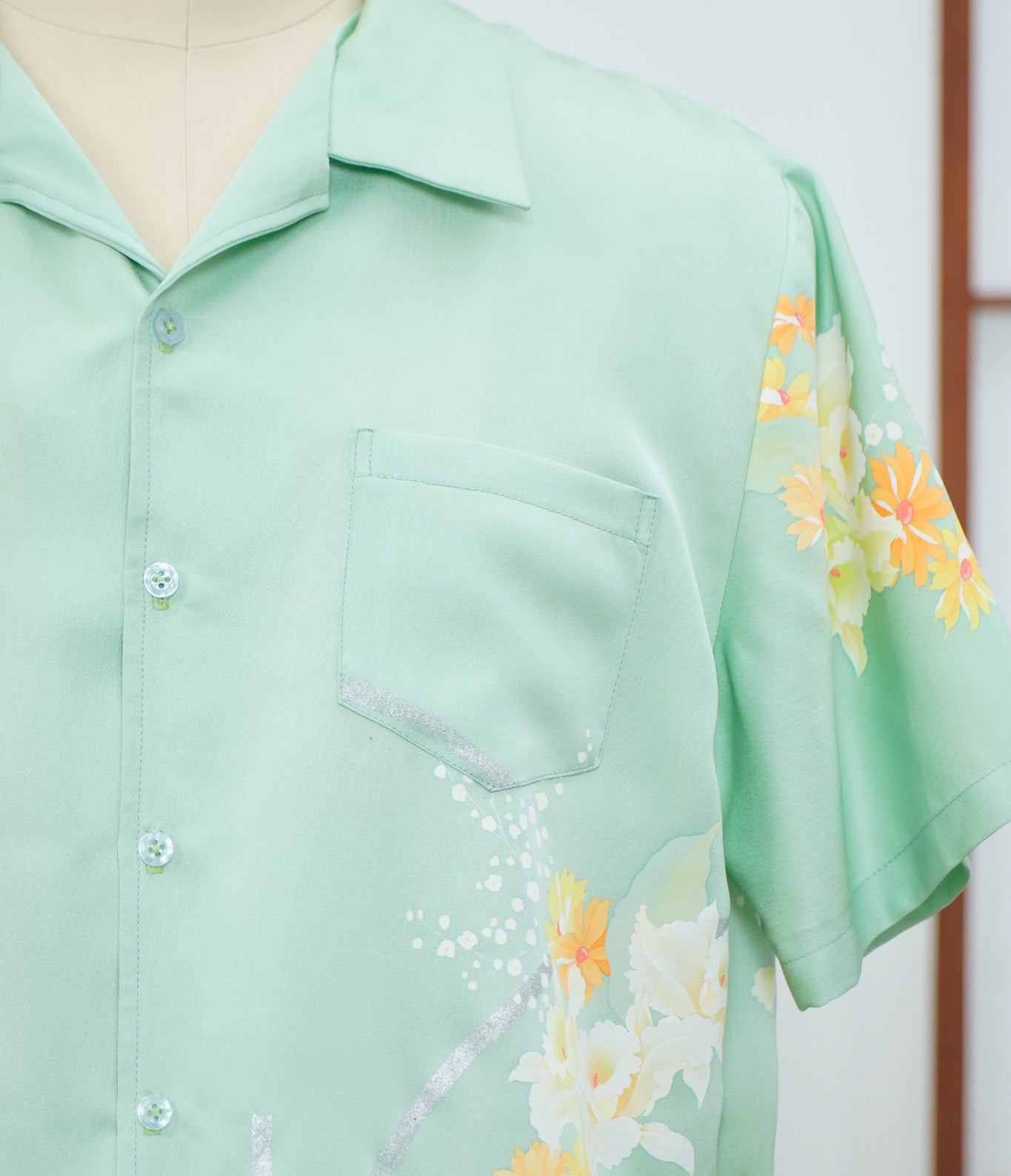 GGSB: On-hand Aloha Shirt | AS7990M LARGE GREEN