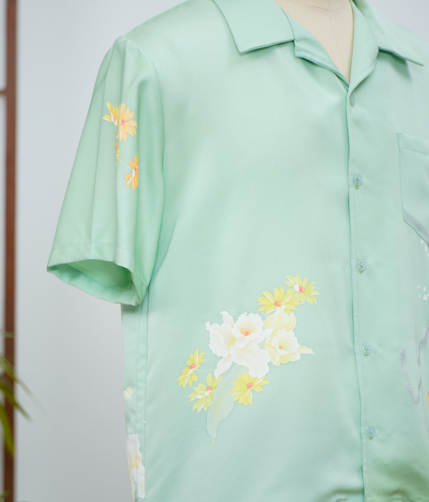 GGSB: On-hand Aloha Shirt | AS7990M LARGE GREEN