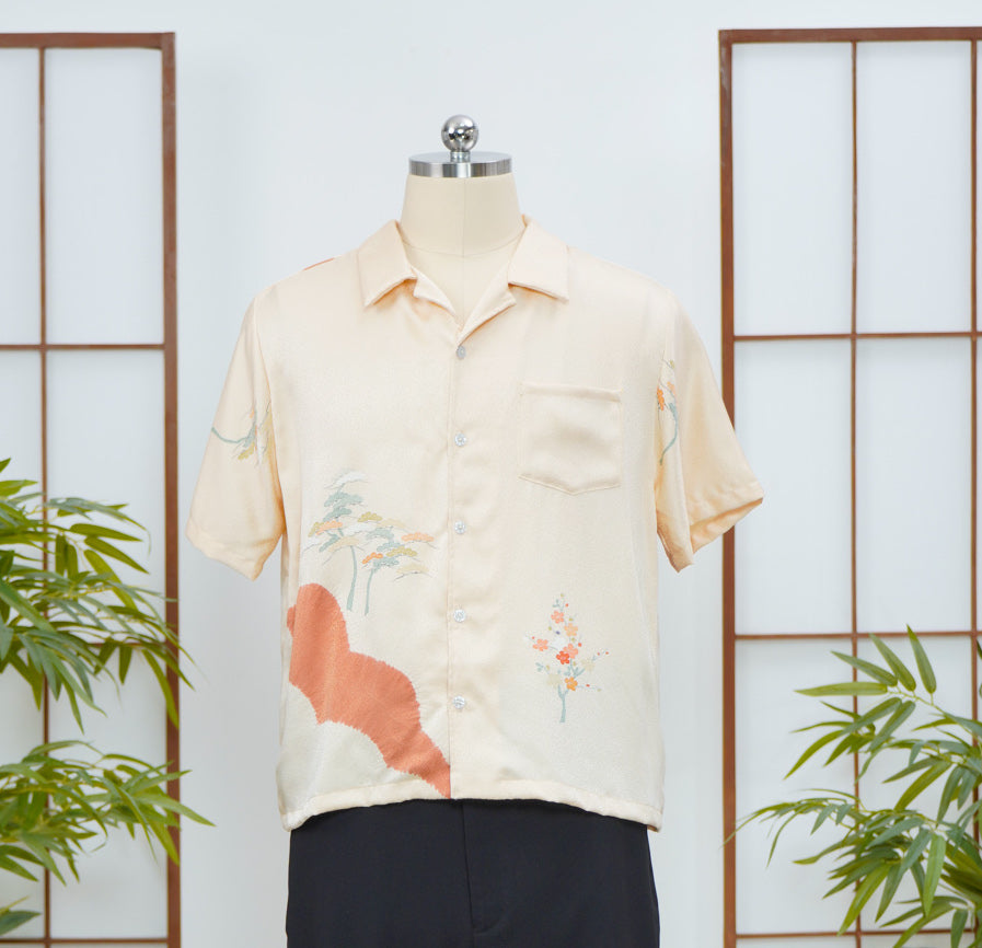 GGSB: On-hand Aloha Shirt | AS7726M  Cream Large