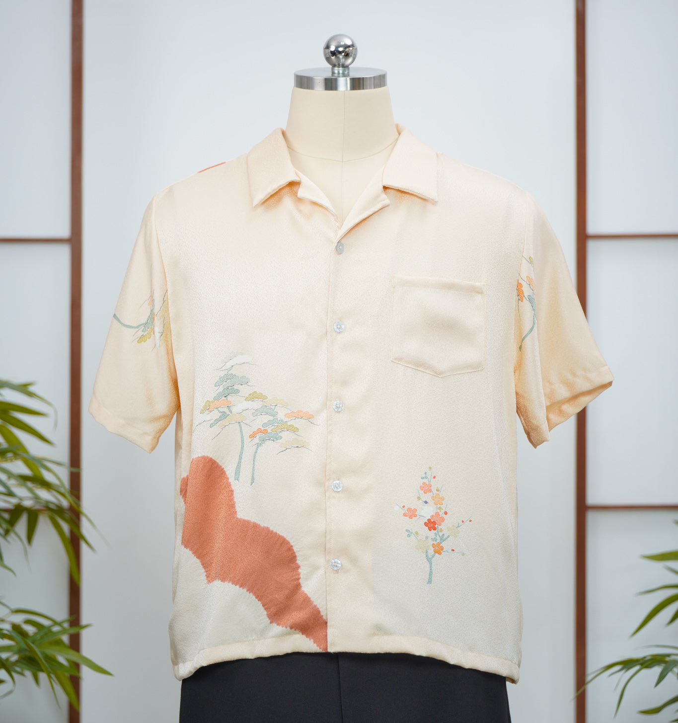 GGSB: On-hand Aloha Shirt | AS7726M  Cream Large