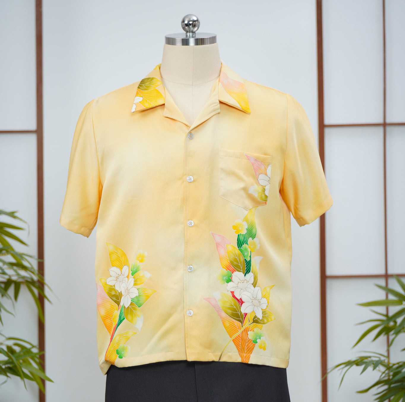 GGSB: On-hand Aloha Shirt | AS7985M M YELLOW