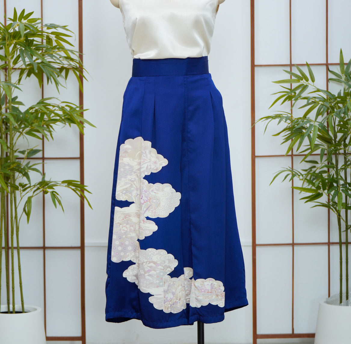 On-hand Colored Palazzo Pants | PP6620A 4XLB BLUE