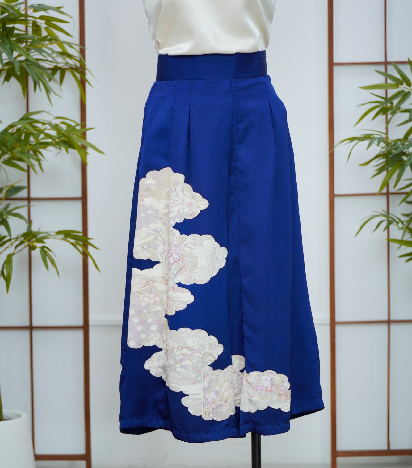 On-hand Colored Palazzo Pants | PP6620A 4XLB BLUE