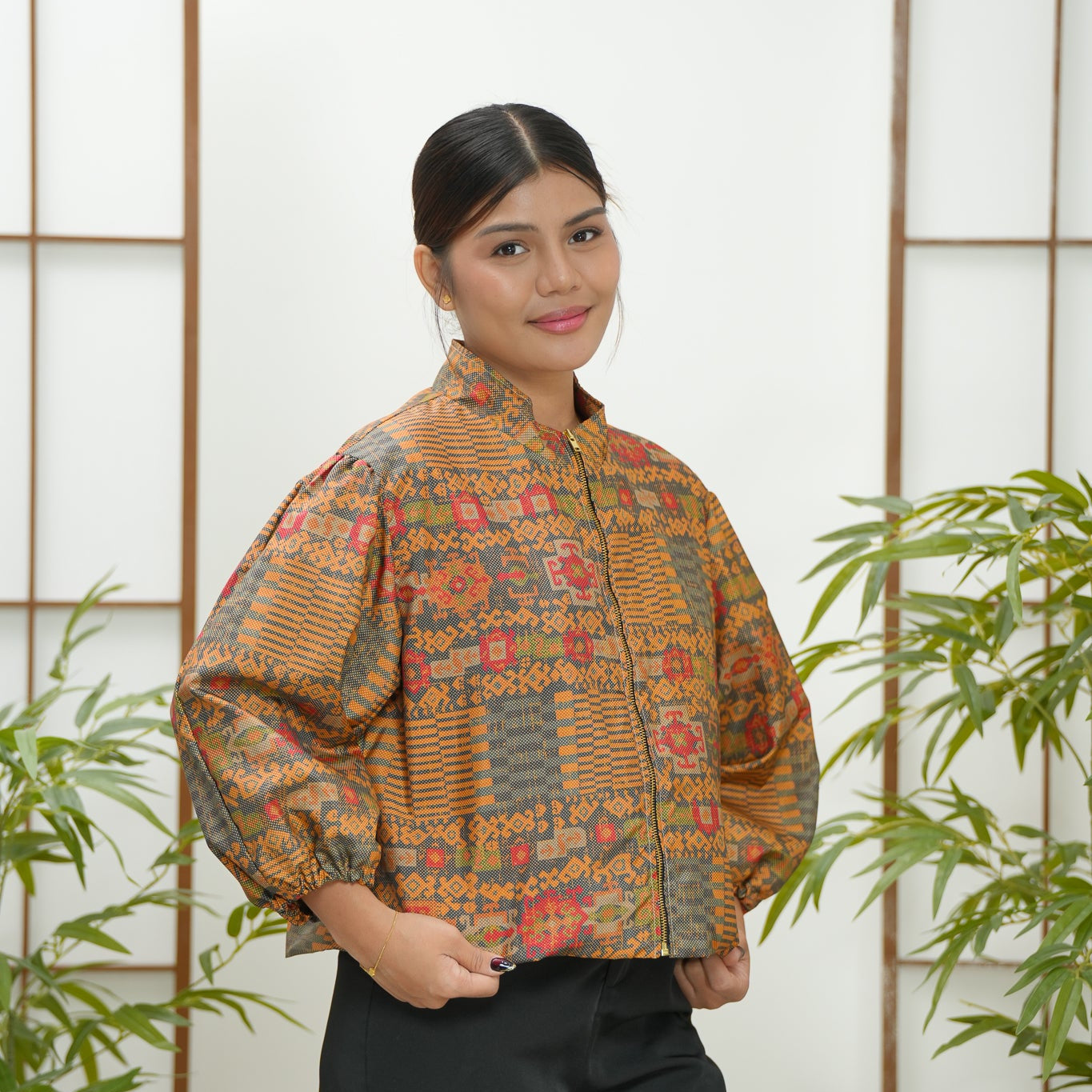 Premium On-hand item: Orange Puffer Jacket | PJ7589 | XLB