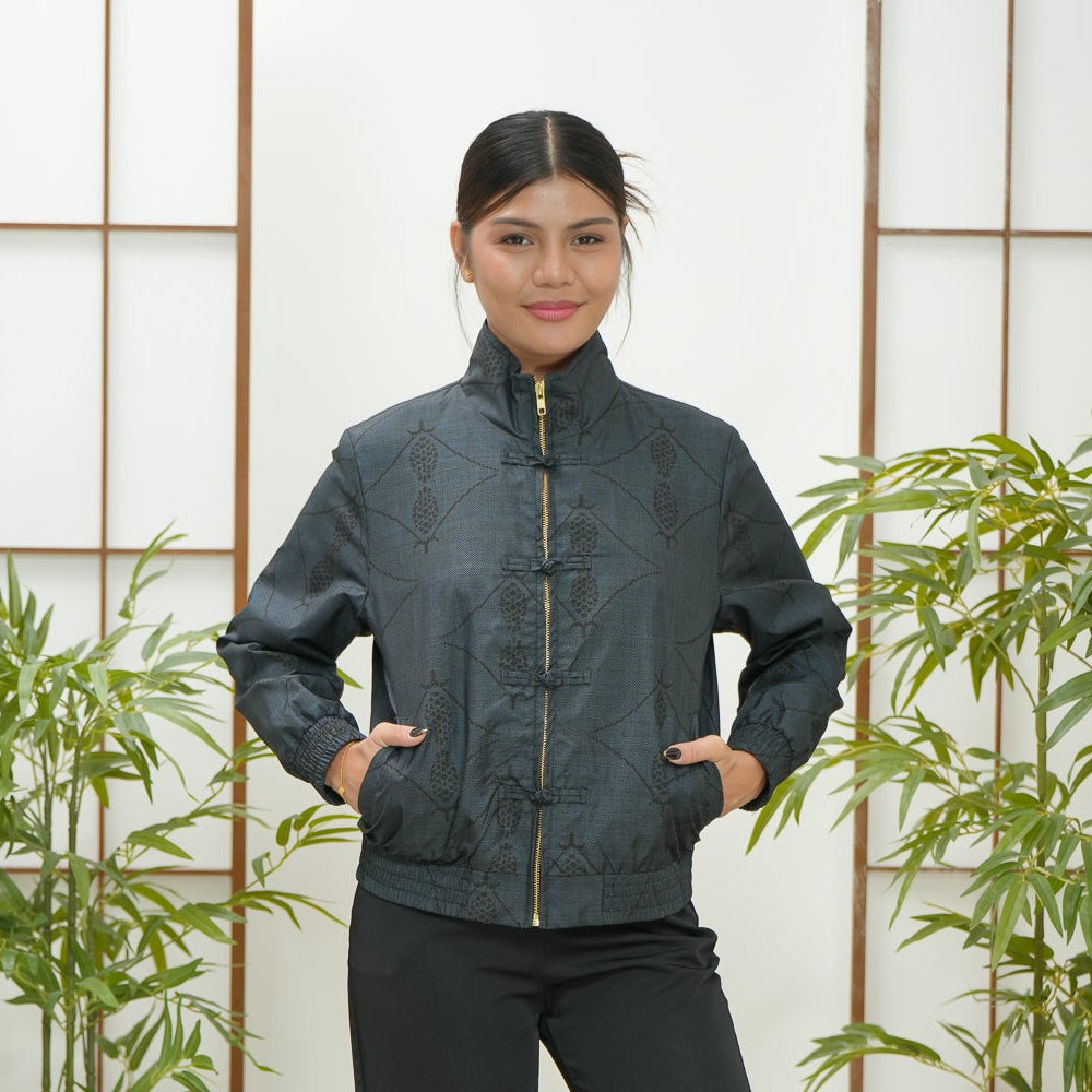 Premium On-hand: Blue Chinese Knot Jacket | CKJ7862M | LB (Women)