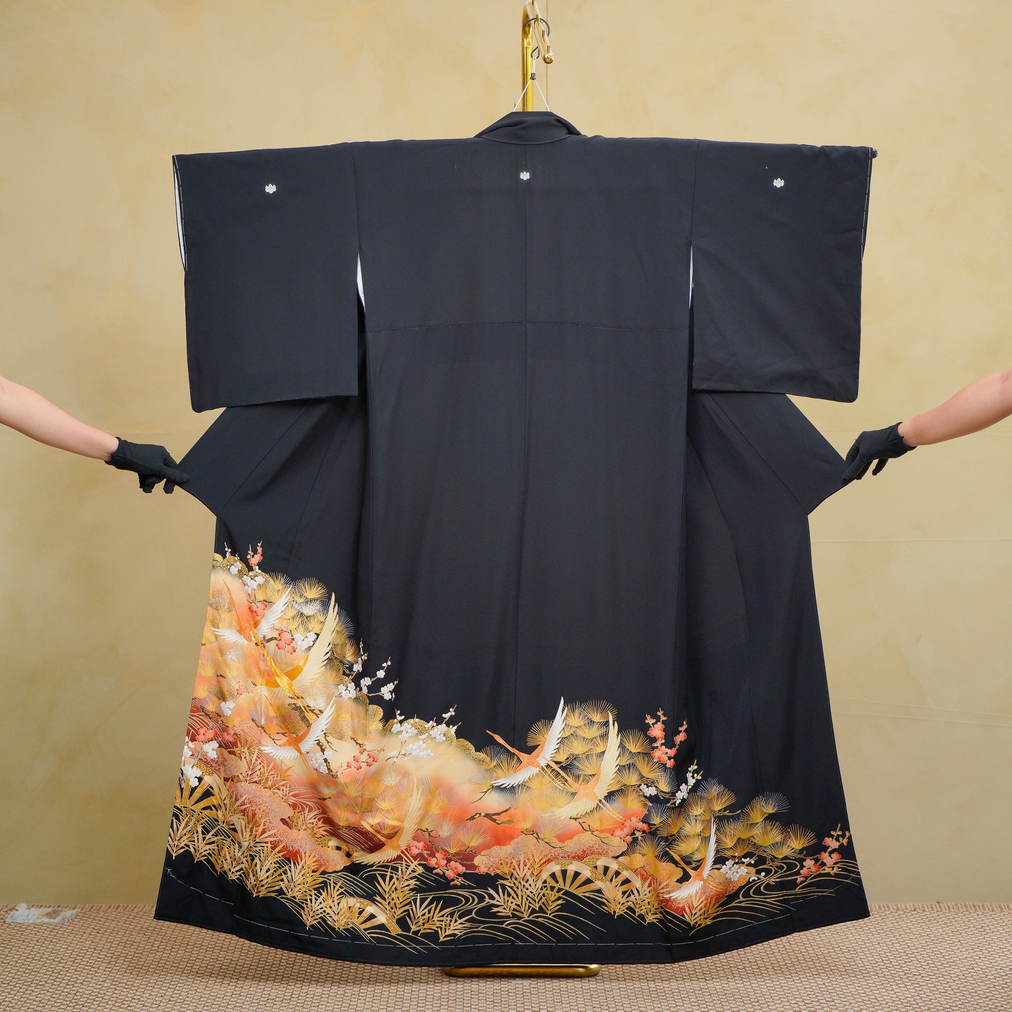 Chiku Fabric: 0714_12 | Golden Foliage