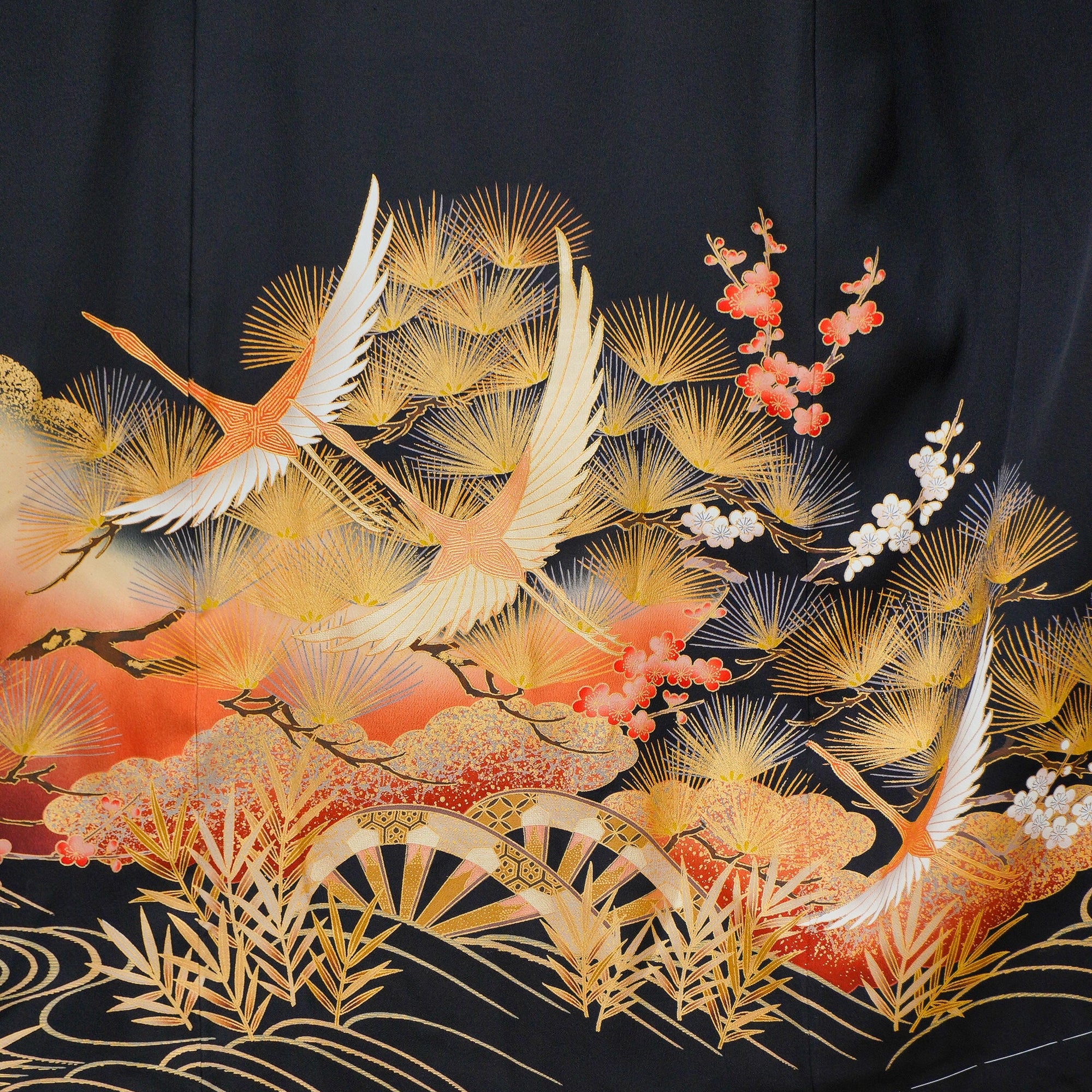 Chiku Fabric: 0714_12 | Golden Foliage