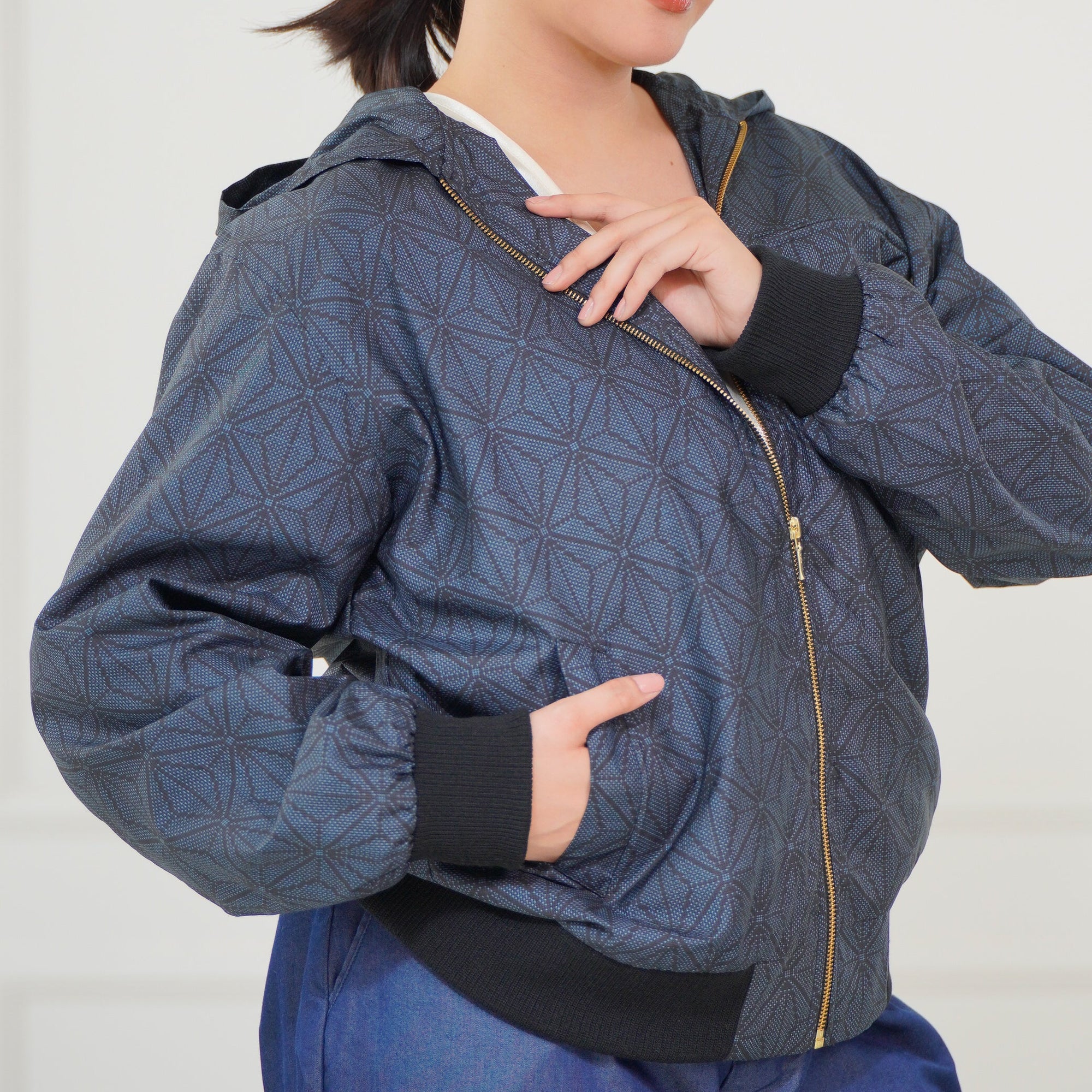 Premium On-hand: Blue Loose Fit Oshima Men's Bomber Jacket | LBJ8130 | L