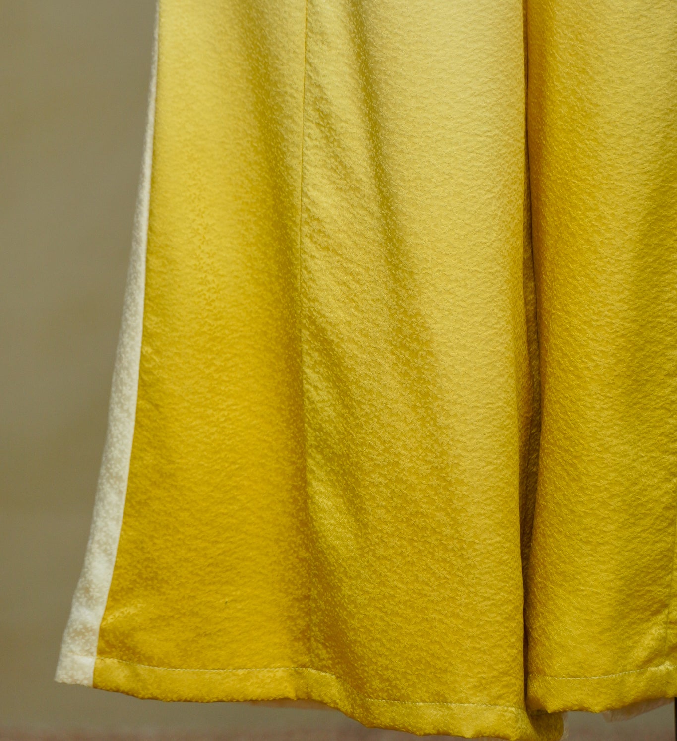 On-hand: Colored Palazzo Pants |  PP7878A 2XLB CREAM-yellow