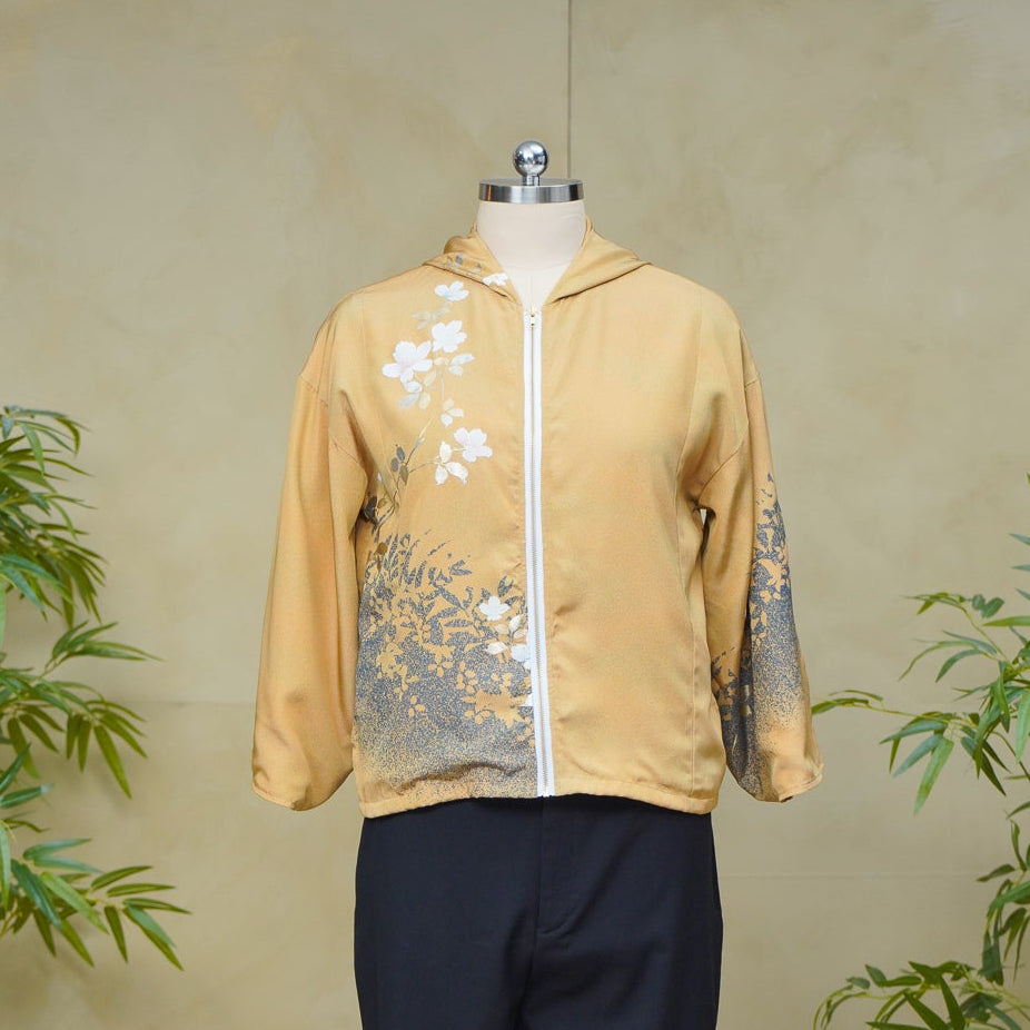 On-hand: Gold Hoodie With Zipper | HWZ8212Y