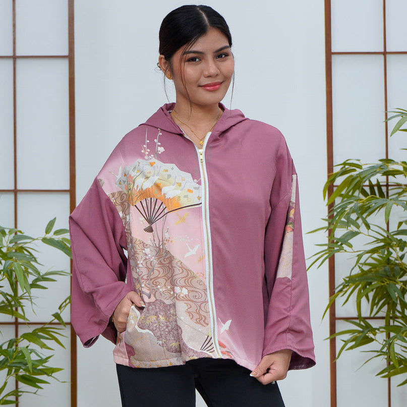 Premium On-hand: Lavender Hoodie With Zipper | HWZ8017Y