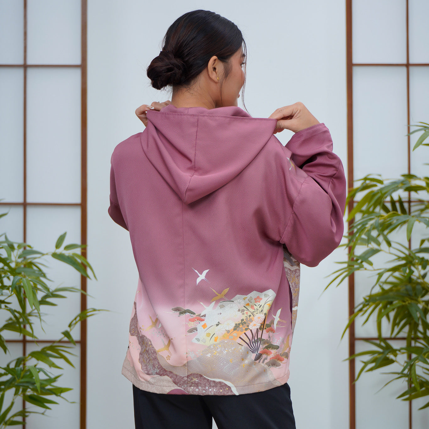 Premium On-hand: Lavender Hoodie With Zipper | HWZ8017Y