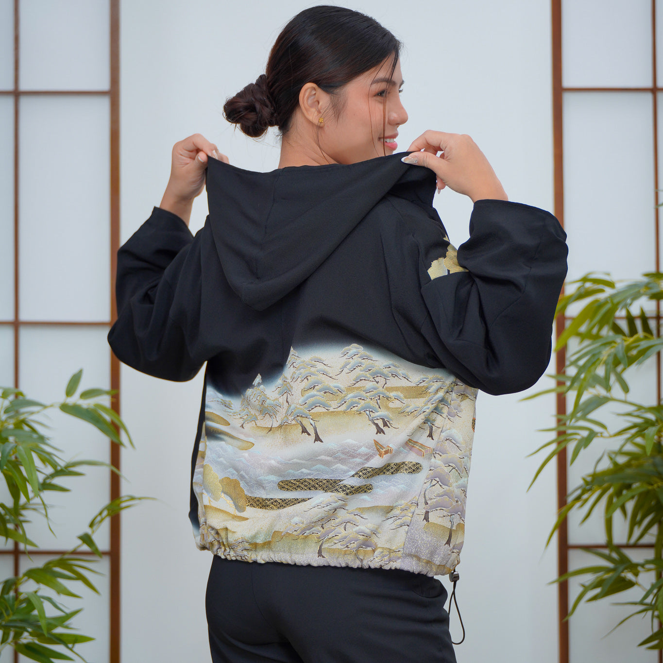 Premium On-hand: Black Kodomo Hoodie | HK7720Y| Small