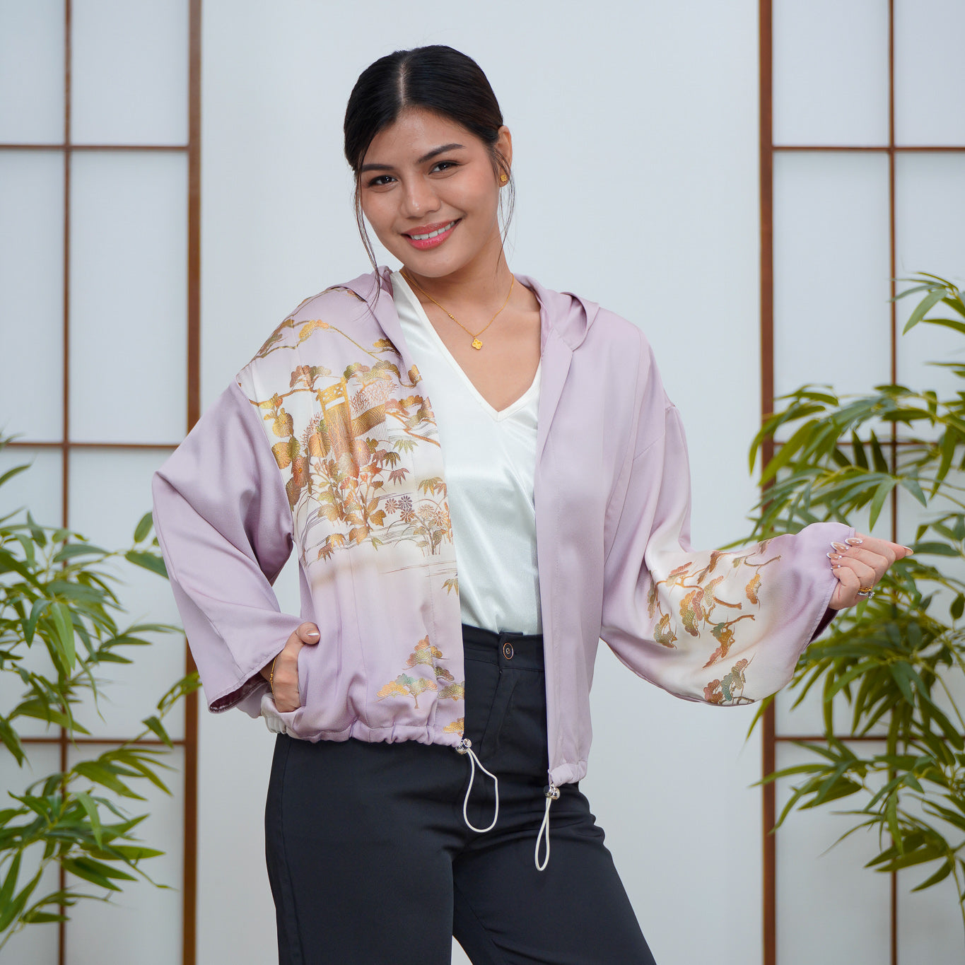 Premium On-hand: Lavender Kodomo Hoodie | HK8081Y | Small
