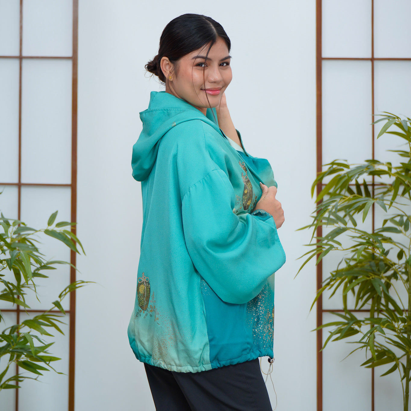 Premium On-hand: Green Hoodie | H8102Y | Rare teal colors